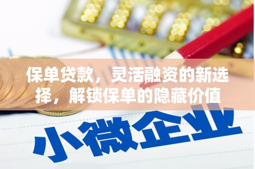 卫辉保单贷款，灵活融资的新选择，解锁保单的隐藏价值