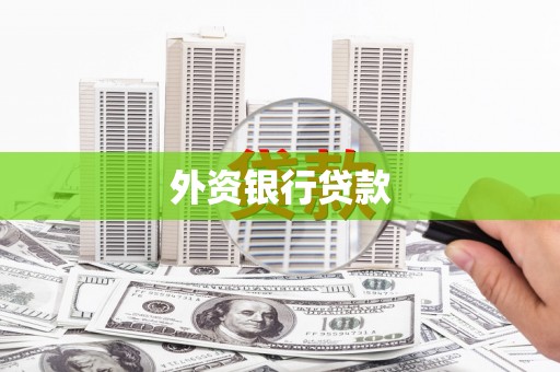 卫辉外资银行贷款