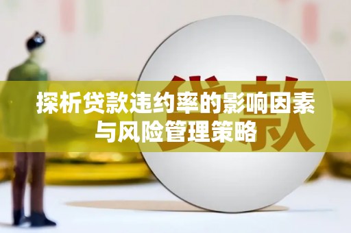 卫辉探析贷款违约率的影响因素与风险管理策略