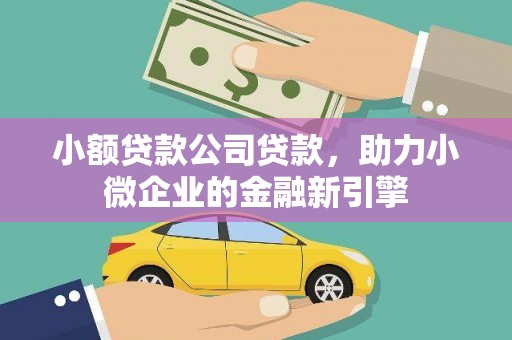 卫辉小额贷款公司贷款，助力小微企业的金融新引擎