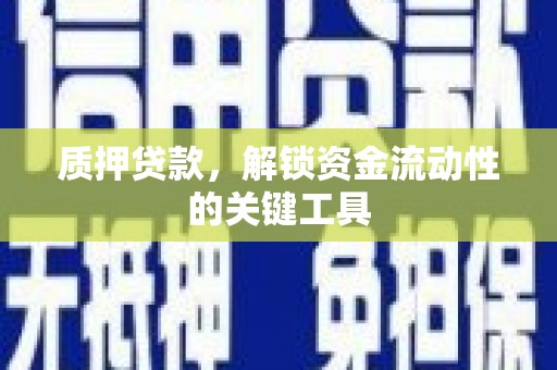 卫辉质押贷款，解锁资金流动性的关键工具