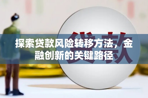 卫辉探索贷款风险转移方法，金融创新的关键路径